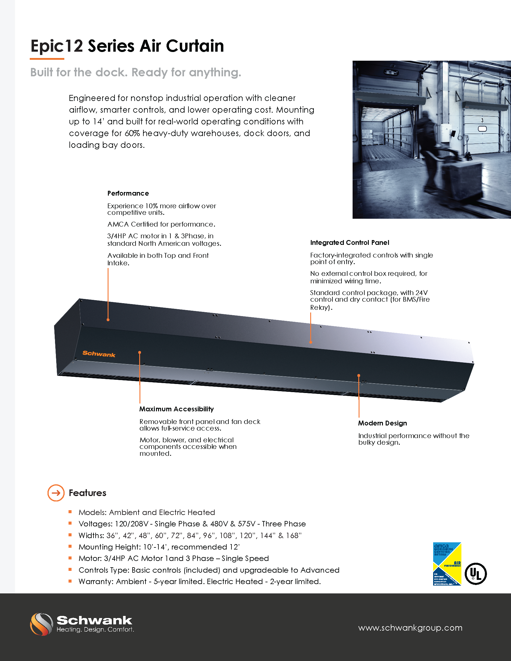 Epic12 Series front page of the brochure