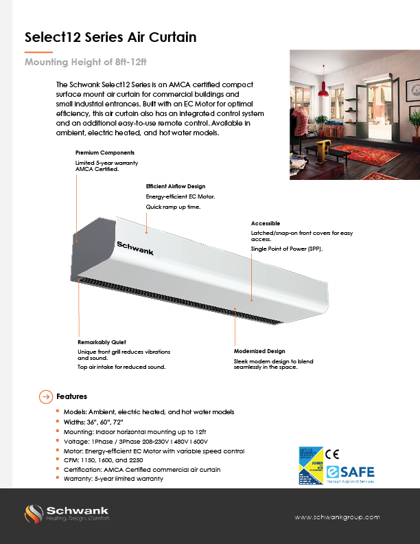 Select12 Series front page of brochure.
